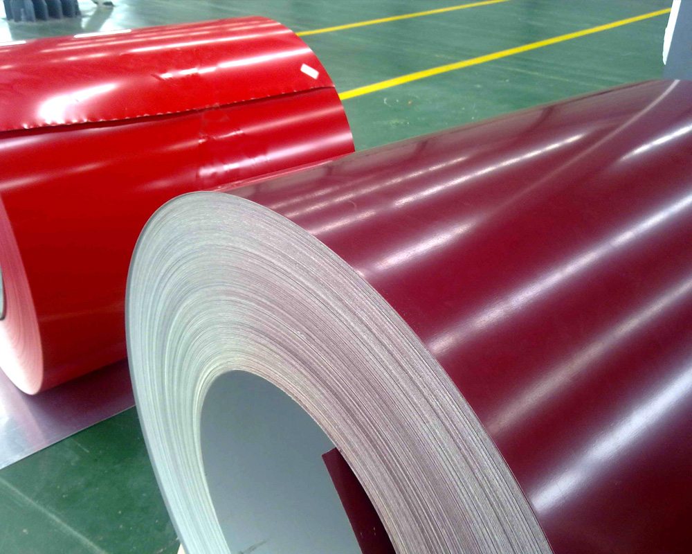Coated steel coil